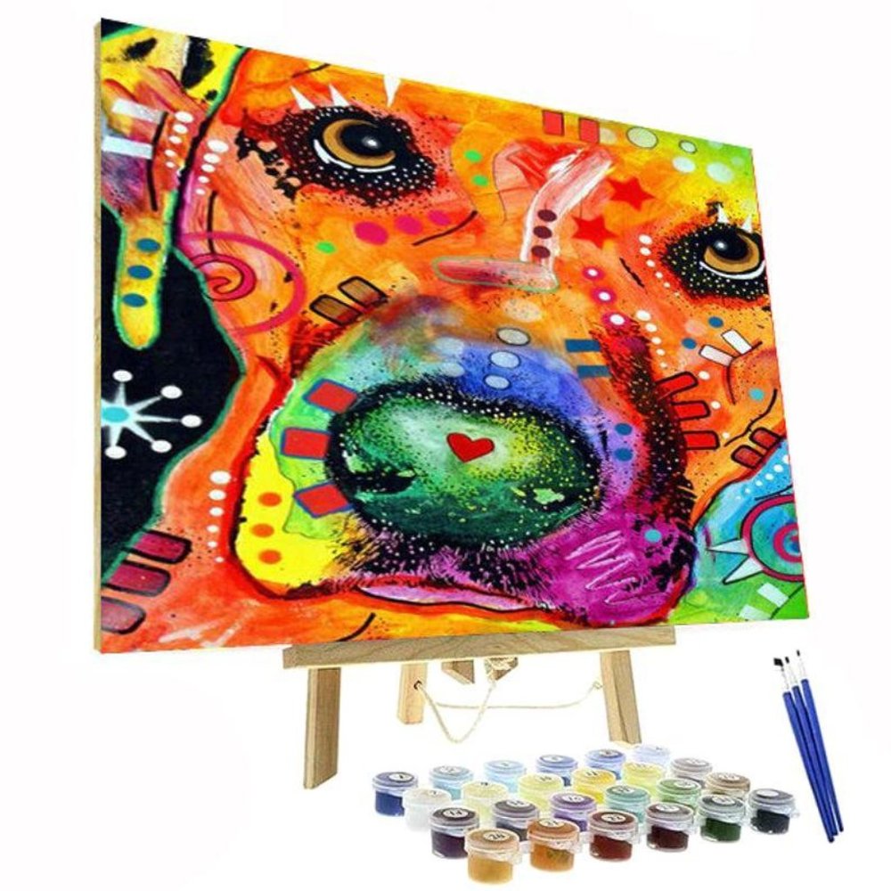 Paint By Numbers Kit Cute Dog